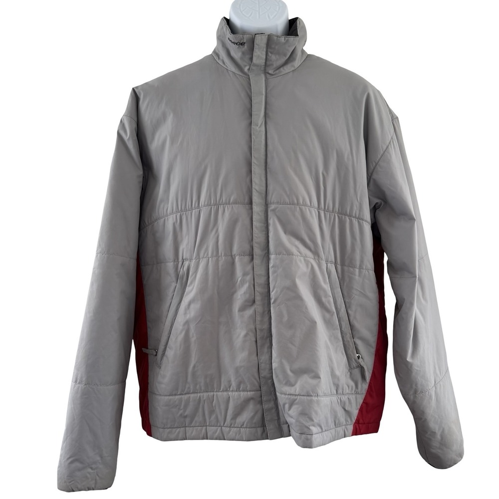 Orage Ski‎ Jacket Mens Large Gray Red Insulated Thinsulate Winter Snow Snowboard